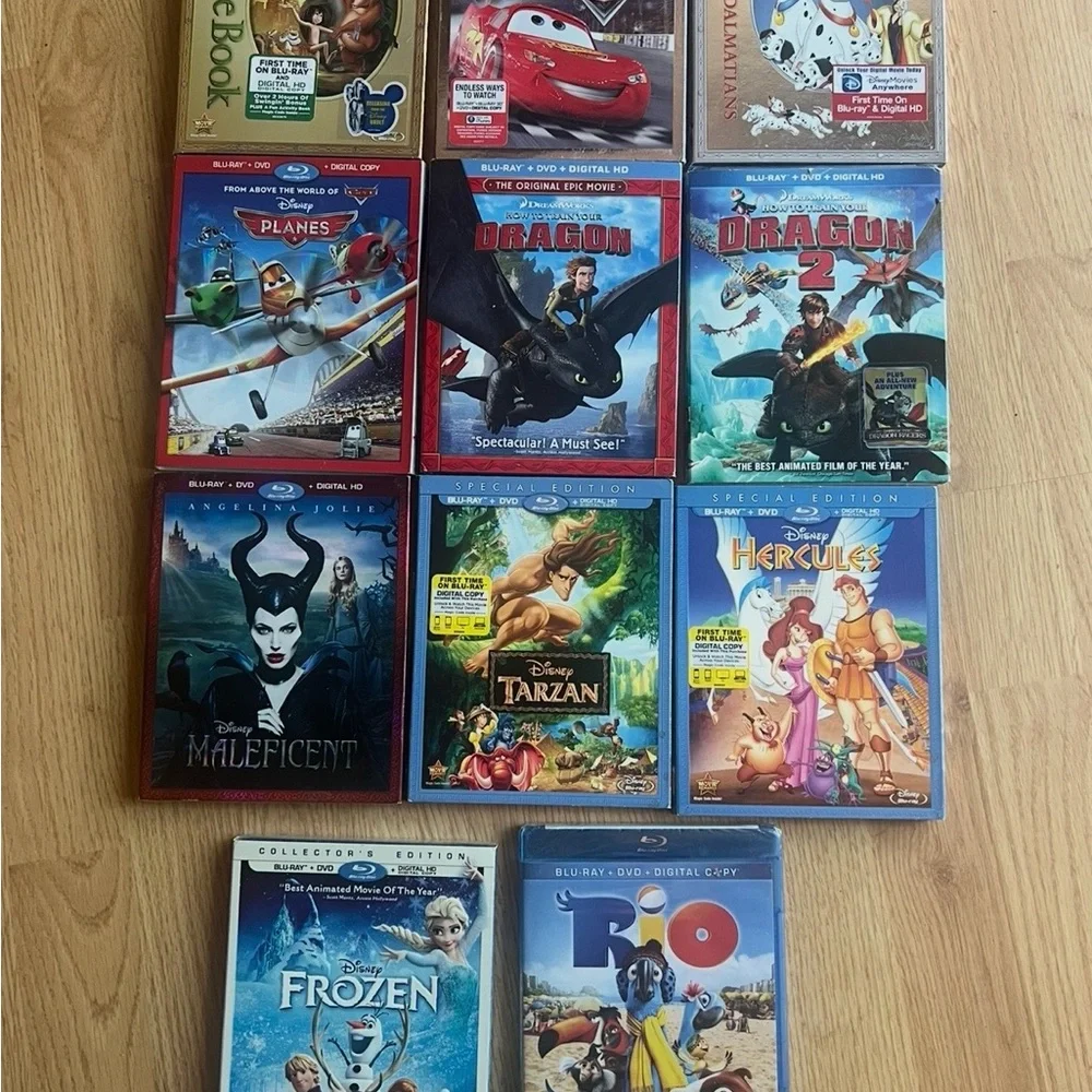 New unopened Disney & DreamWorks Blu-Ray/DVD Collection-11 must have Classics!!